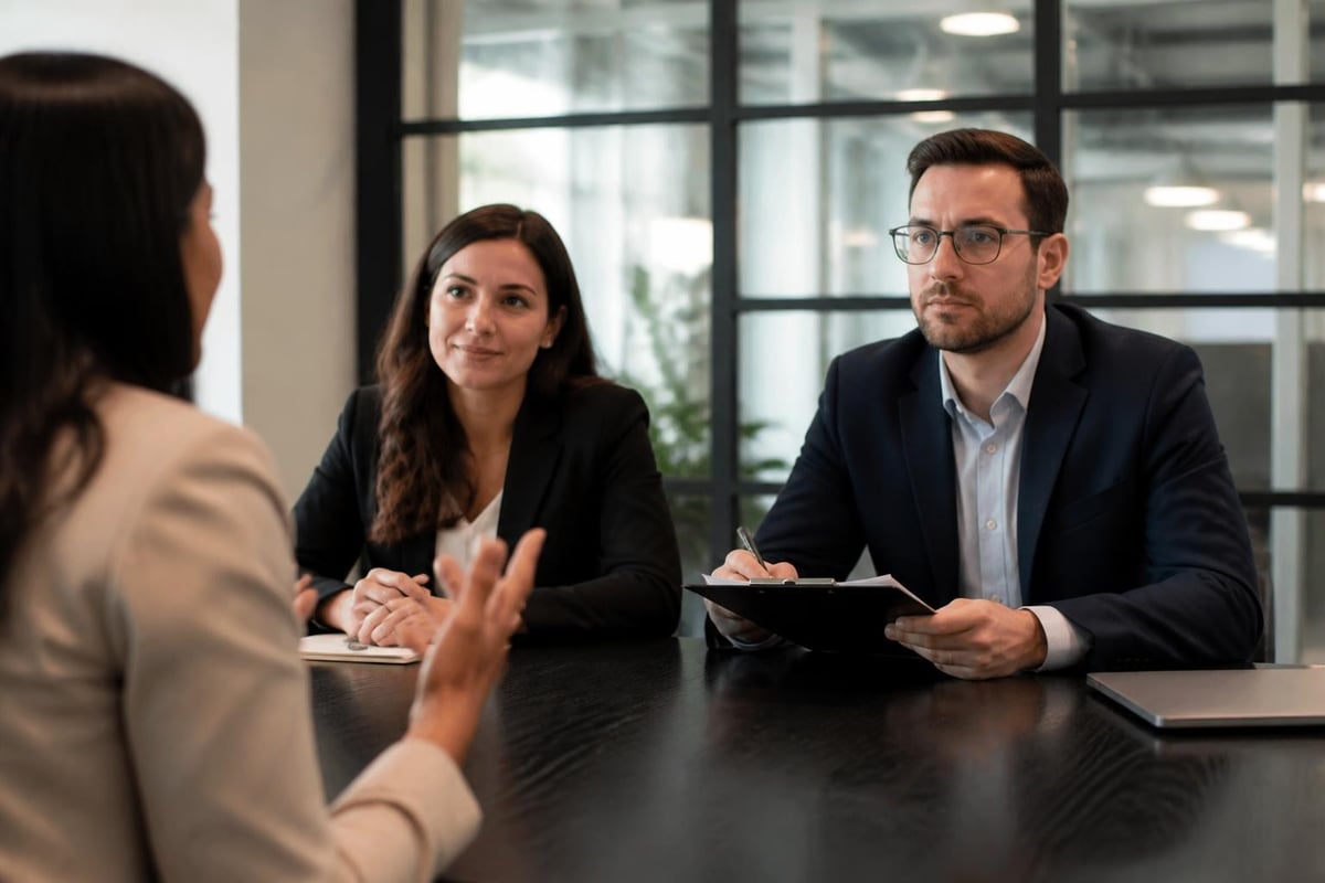 Contact center interview process