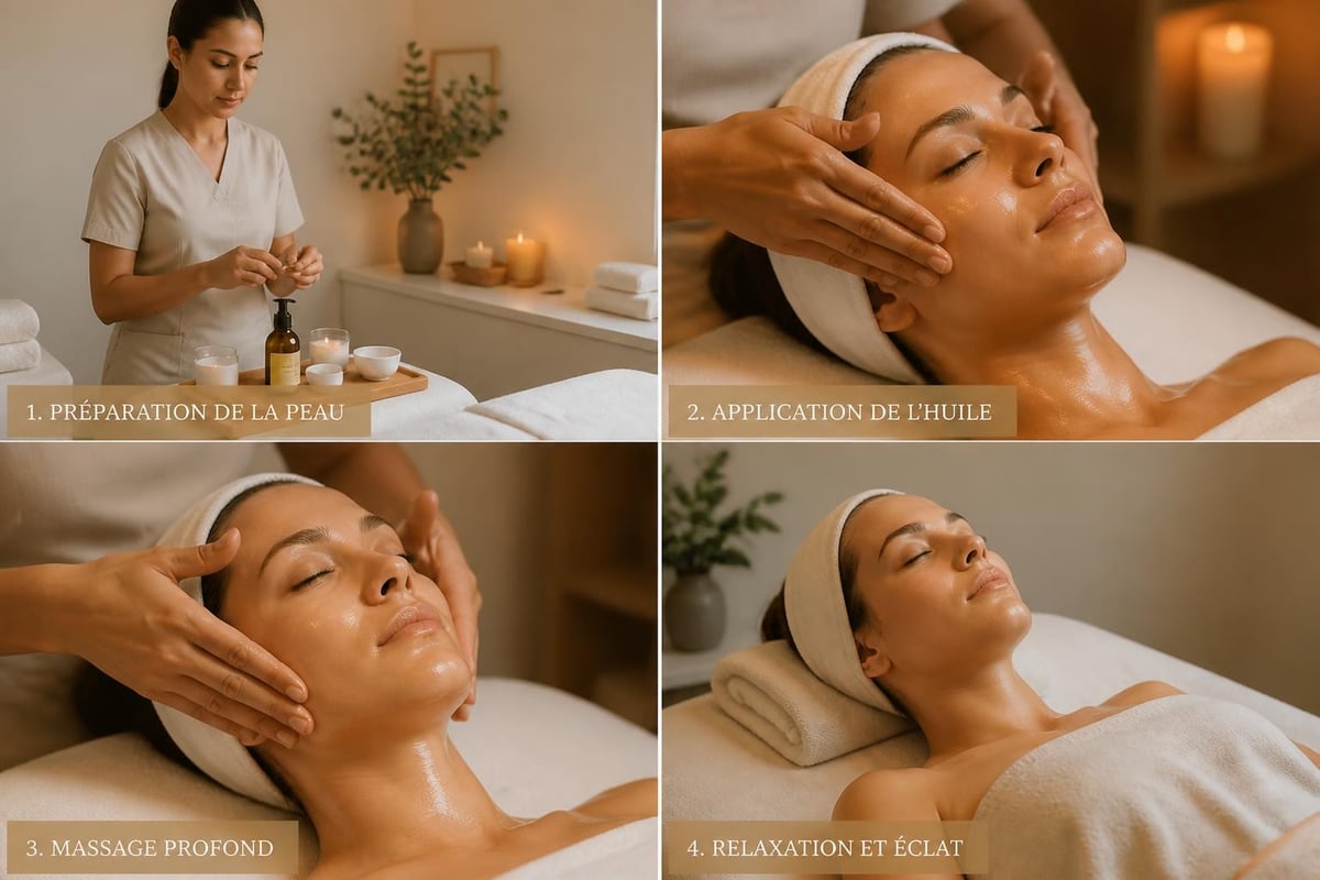 Rituel soin visage institut