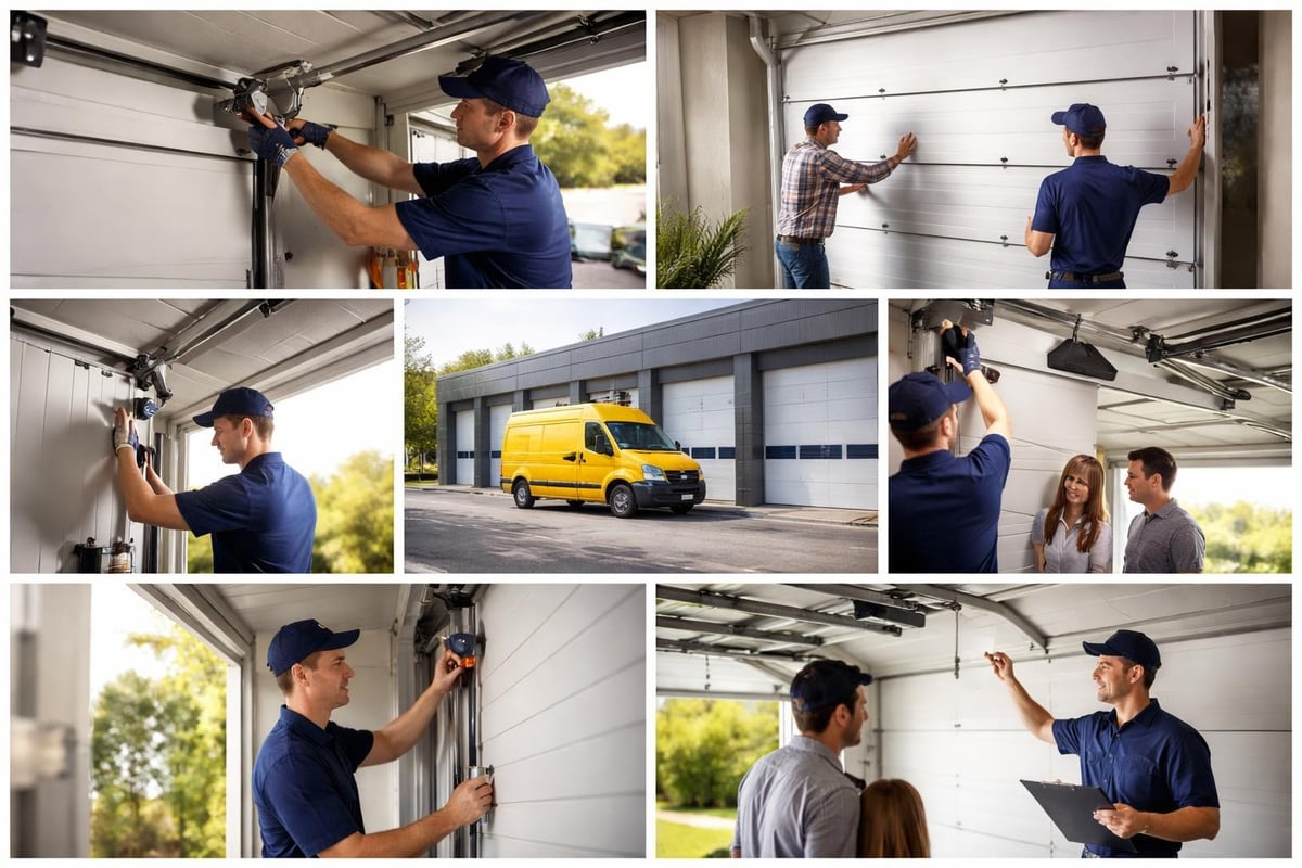 Service categories offered by professional garage door companies