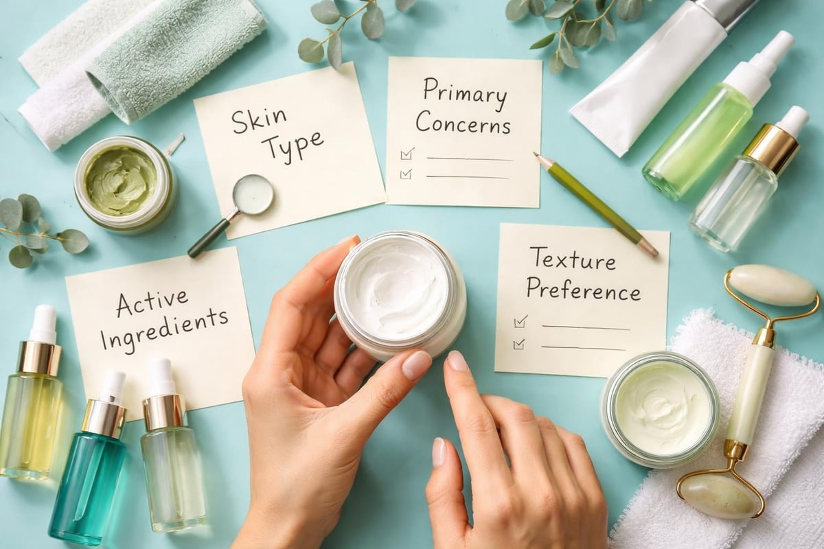 Choosing skin cream based on needs