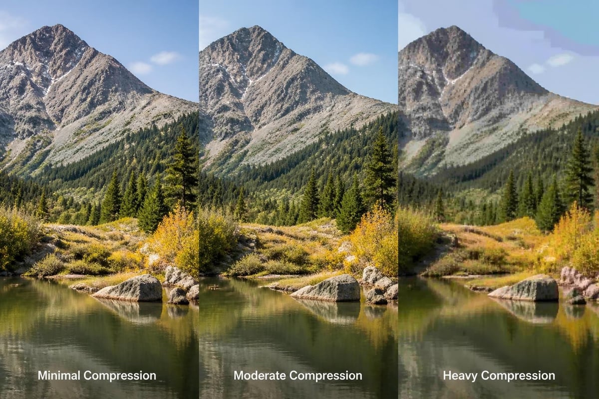 JPG compression and quality balance