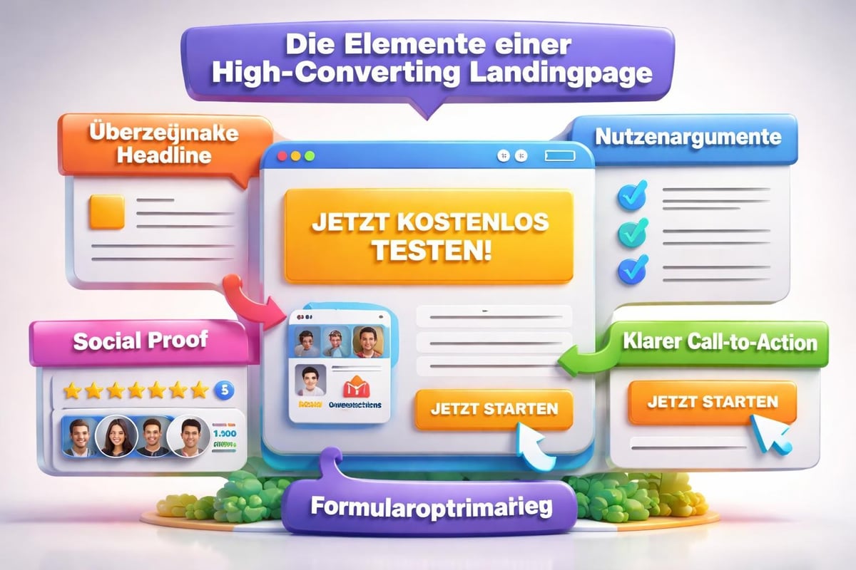 Landingpage Konversion Elemente