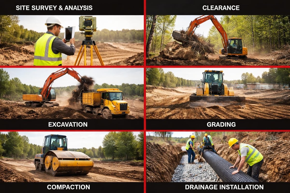 Earthworks project phases