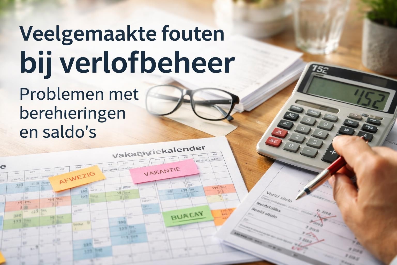 Fouten in verlofberekening: oorzaken en oplossingen