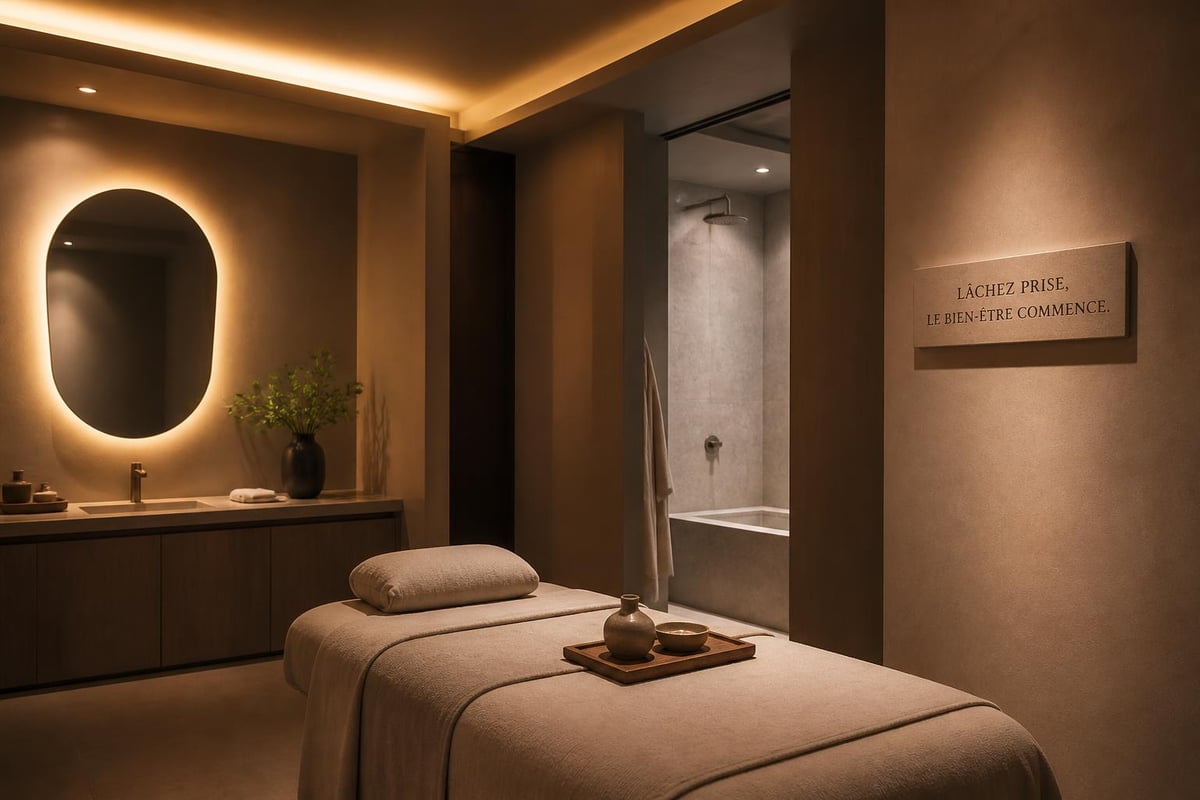 Premium spa treatment environment
