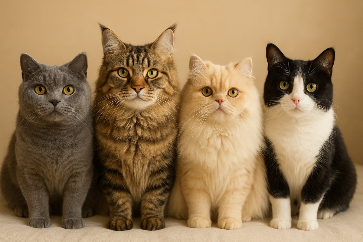 Pawtounes - Guide Complet Du Chat Pelage : Conseils 2025 - Les différents types de pelages chez le chat