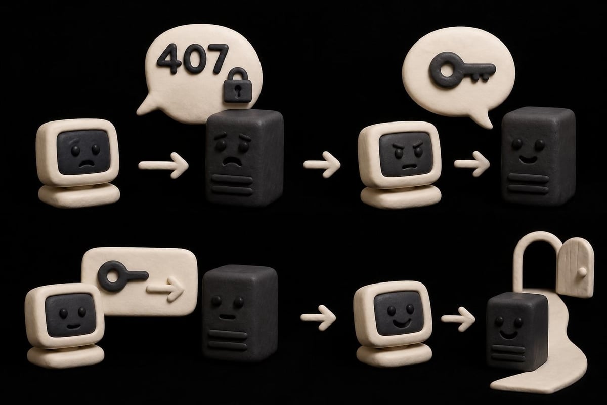 HTTP 407 authentication flow