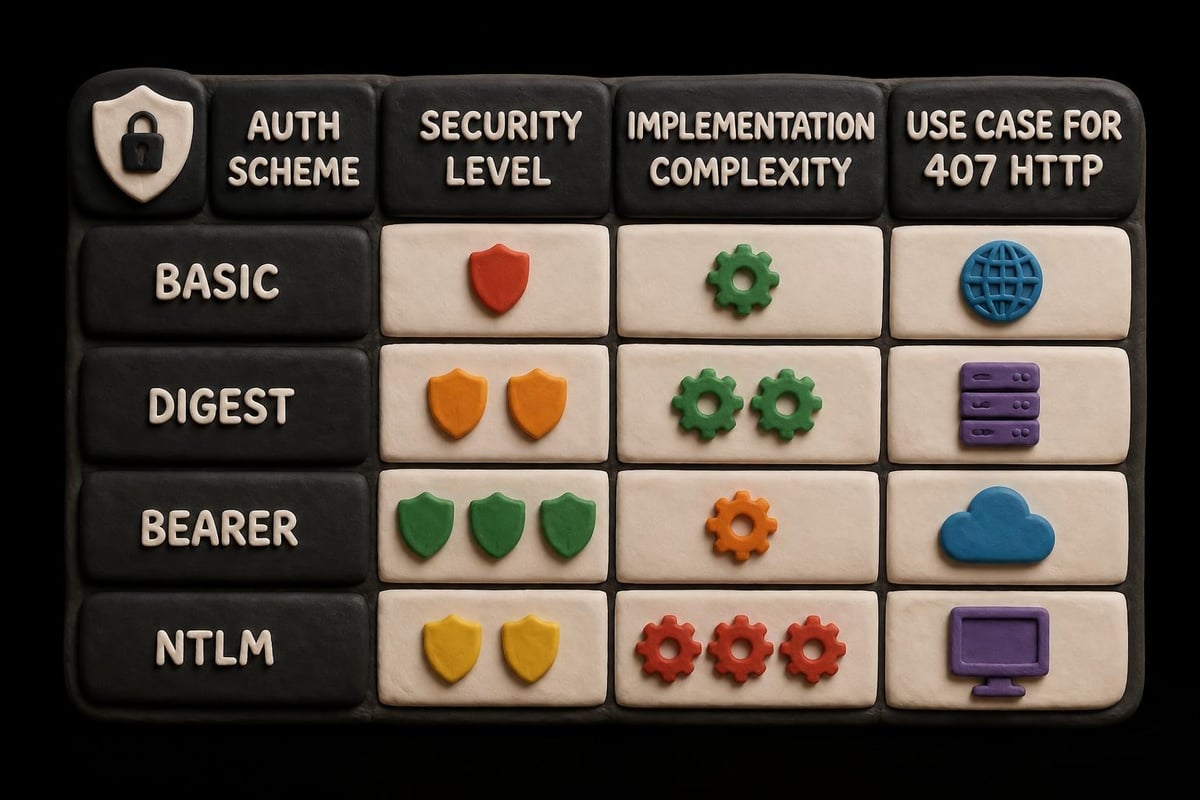 Proxy authentication methods comparison