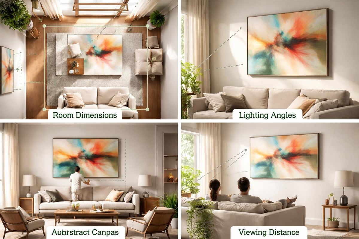 Abstract art placement principles