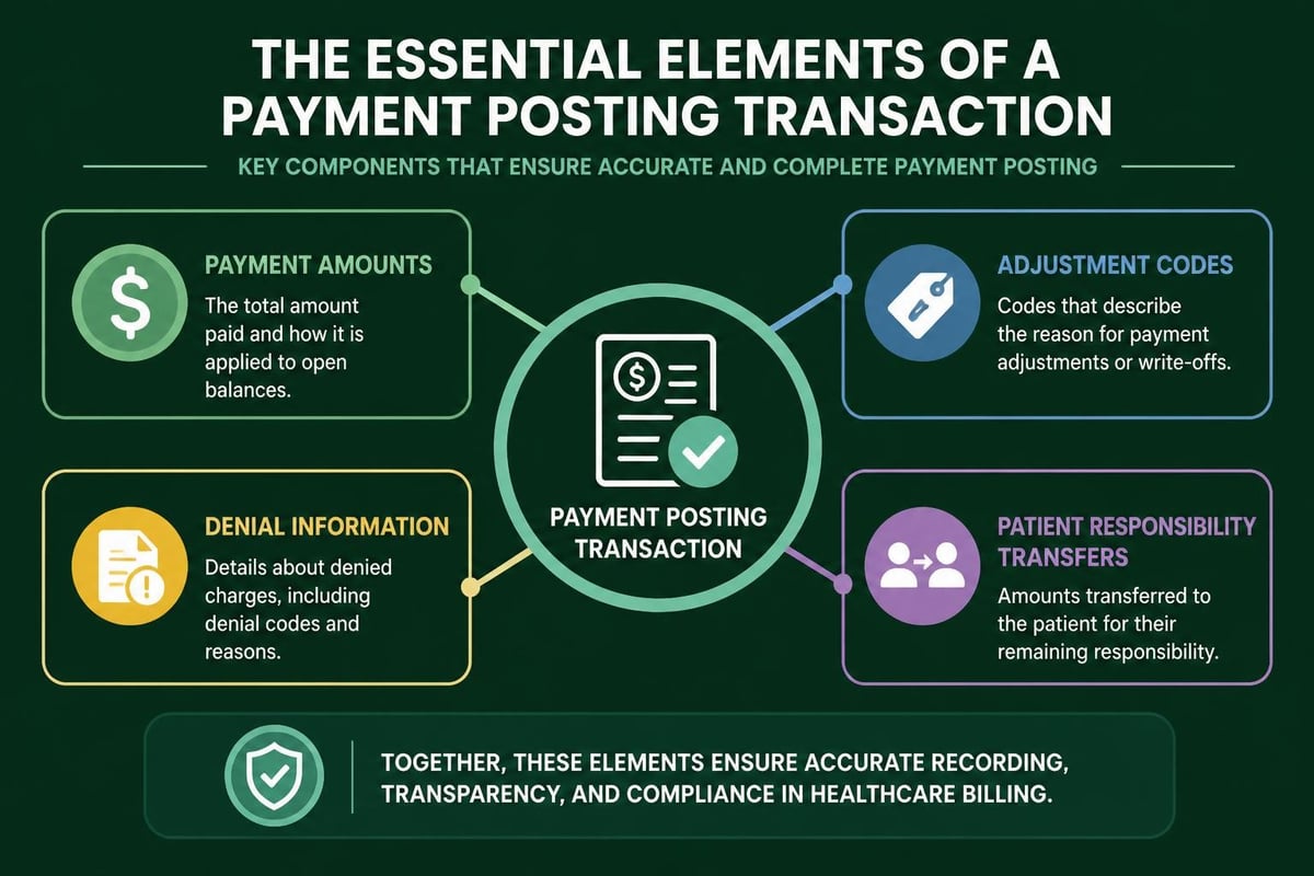 Payment posting components