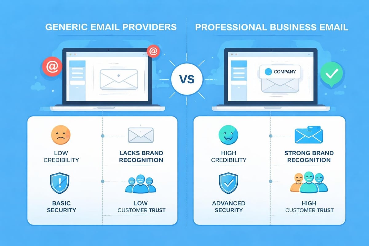 Business email benefits comparison
