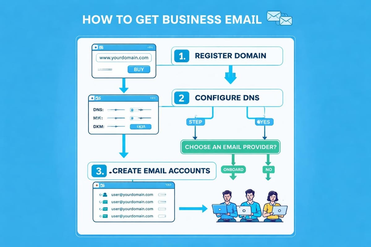 Email setup workflow