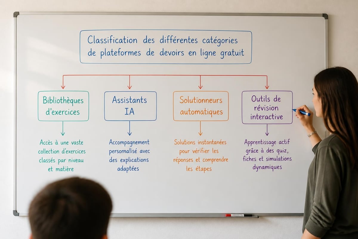 Types de plateformes d'aide aux devoirs