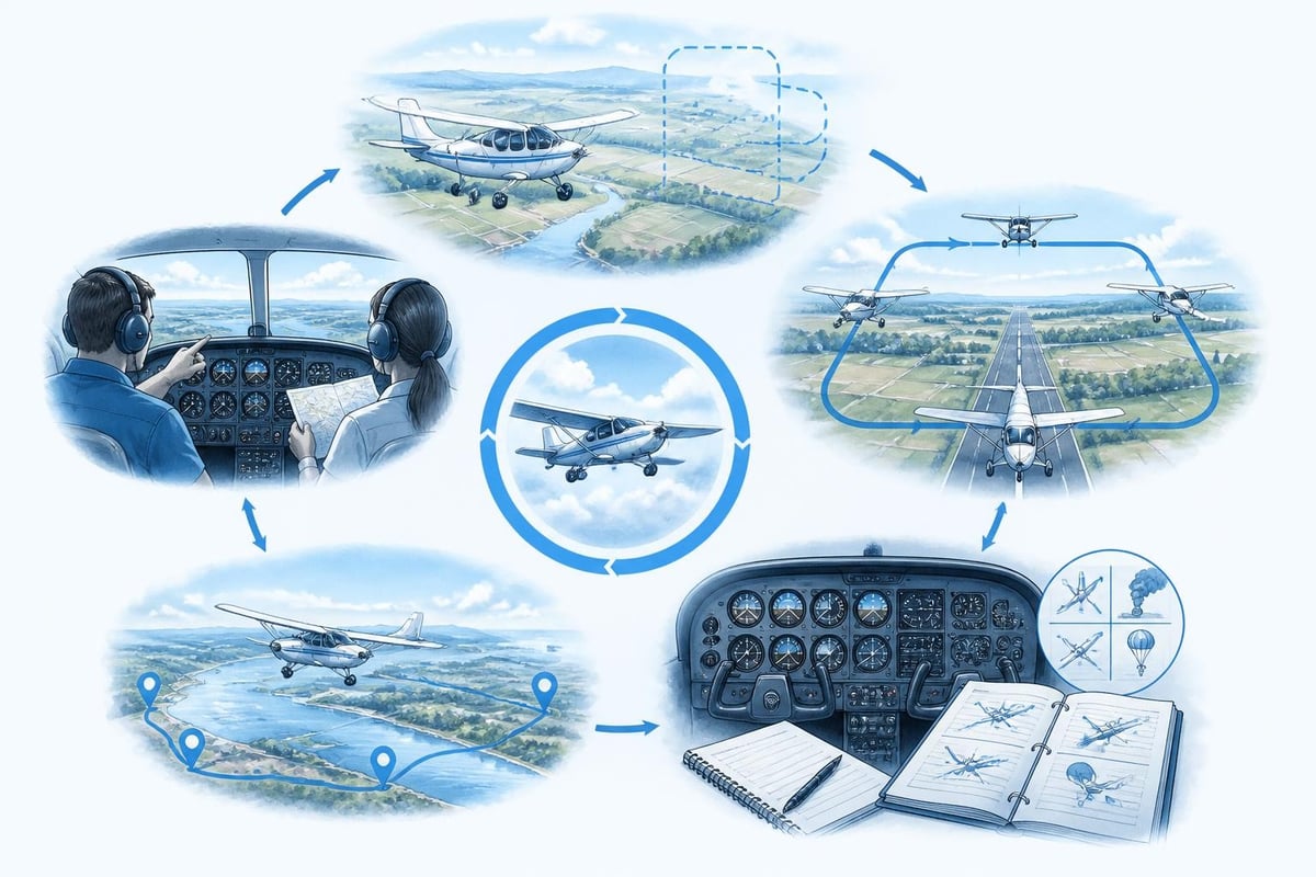Flight training curriculum stages