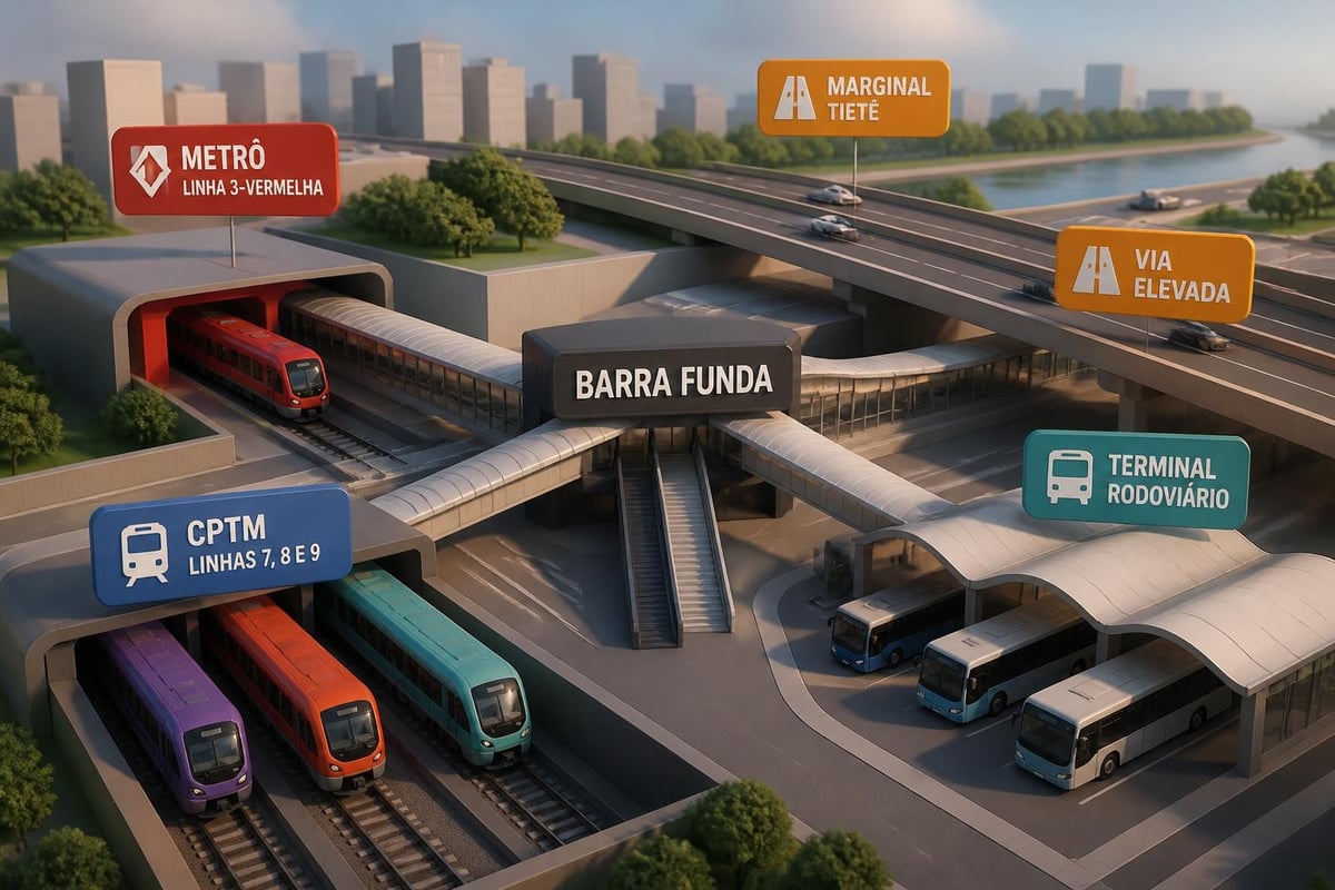 Sistema de transporte integrado da Barra Funda