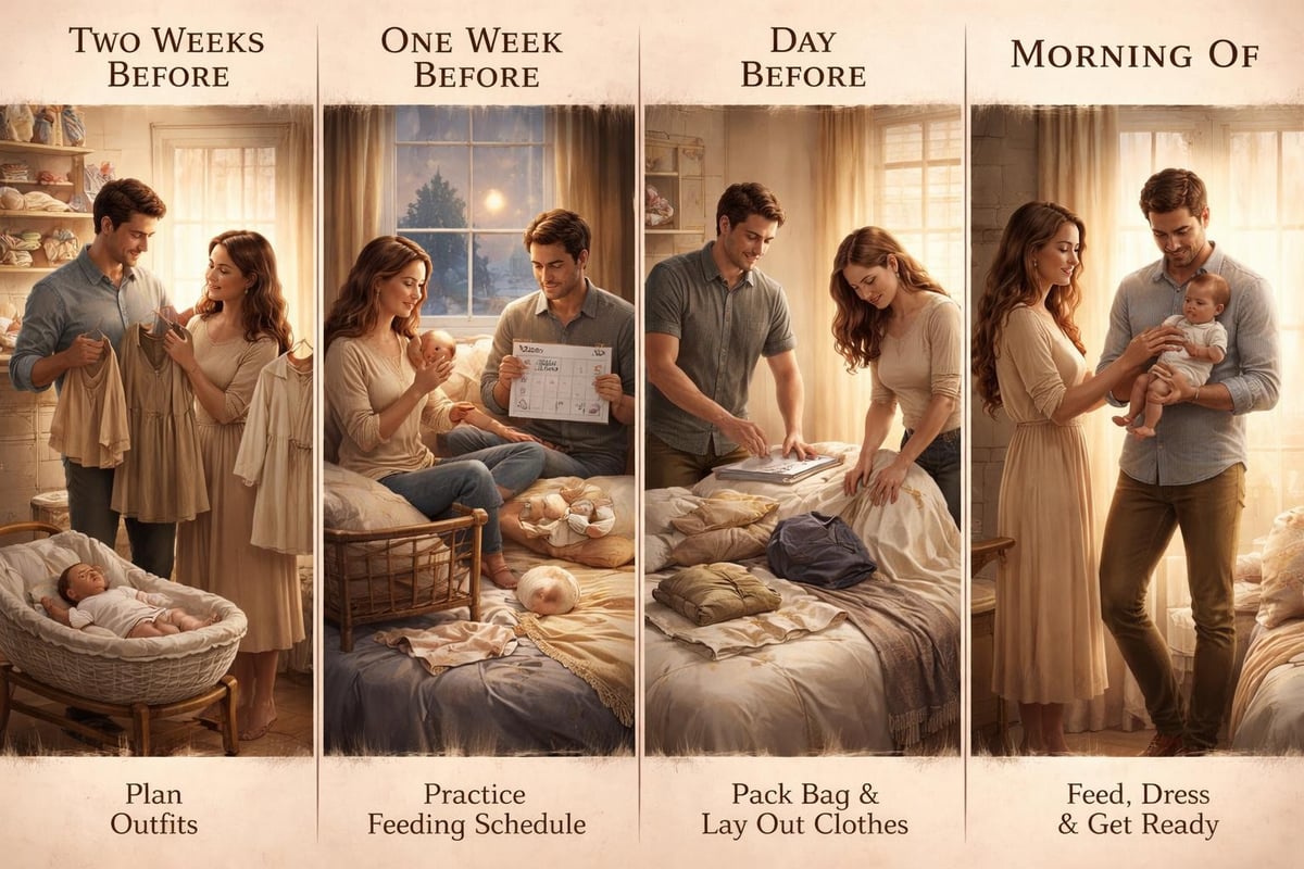 Family portrait newborn session preparation checklist