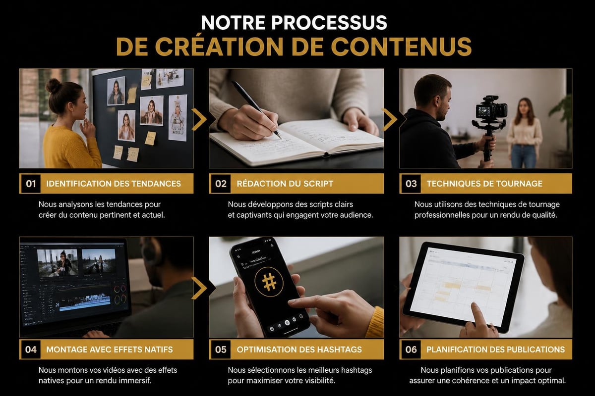 TikTok content production workflow