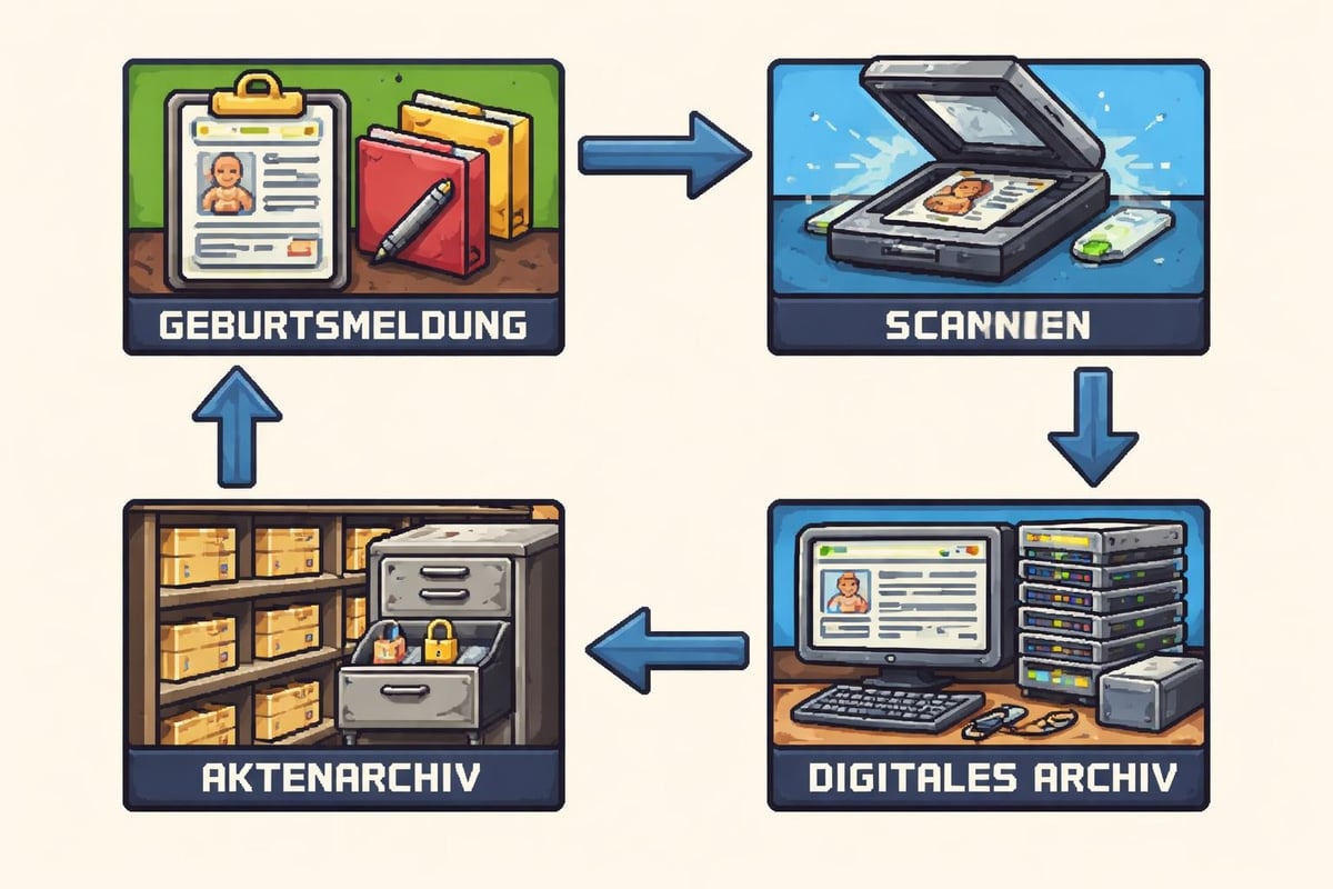Workflow Geburtsdokumentation