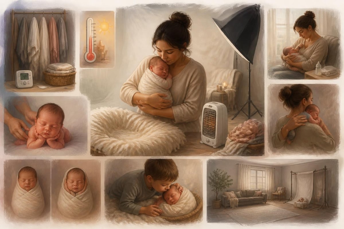 Newborn family photography planning