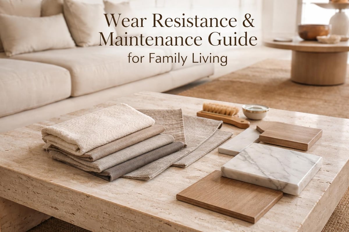 Material durability comparison for high-use furniture