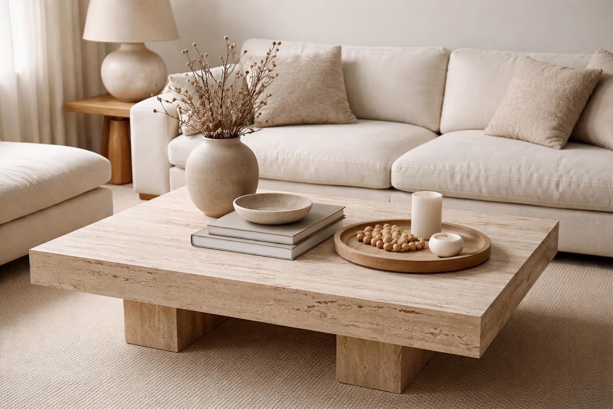 Styling formula for coffee and side tables