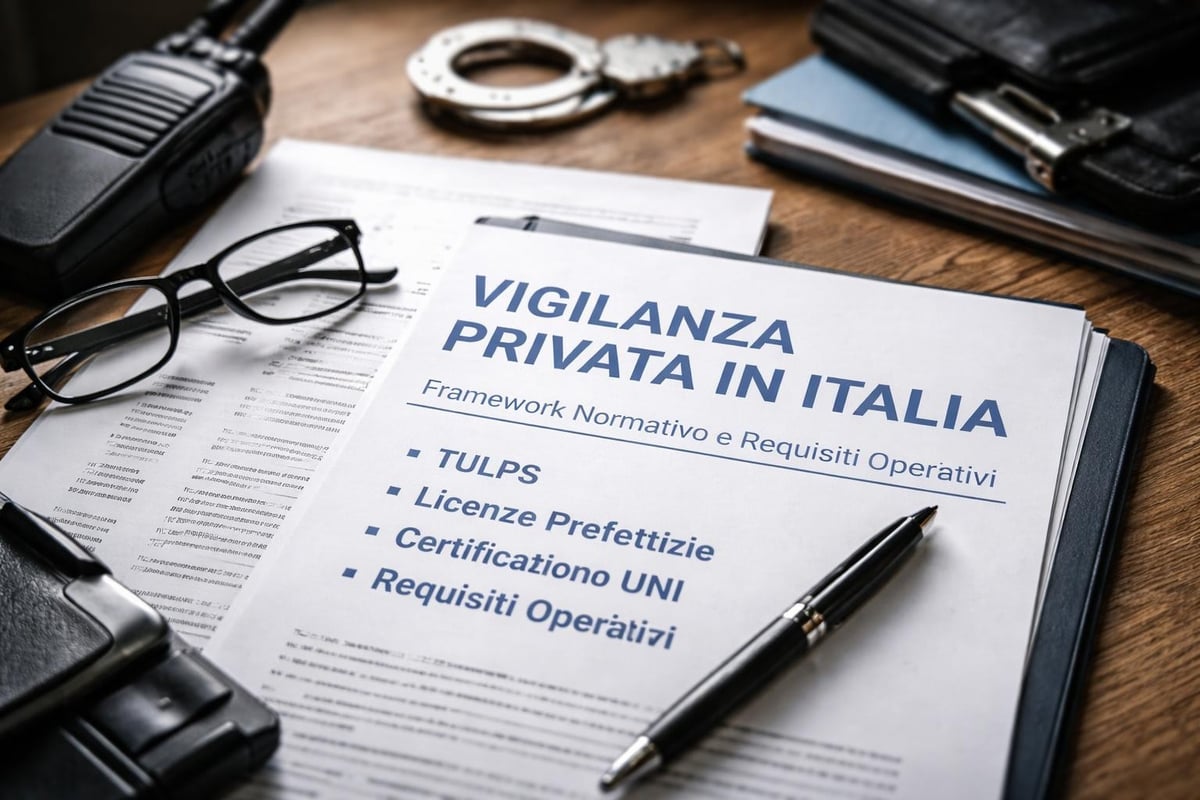 Normativa vigilanza privata