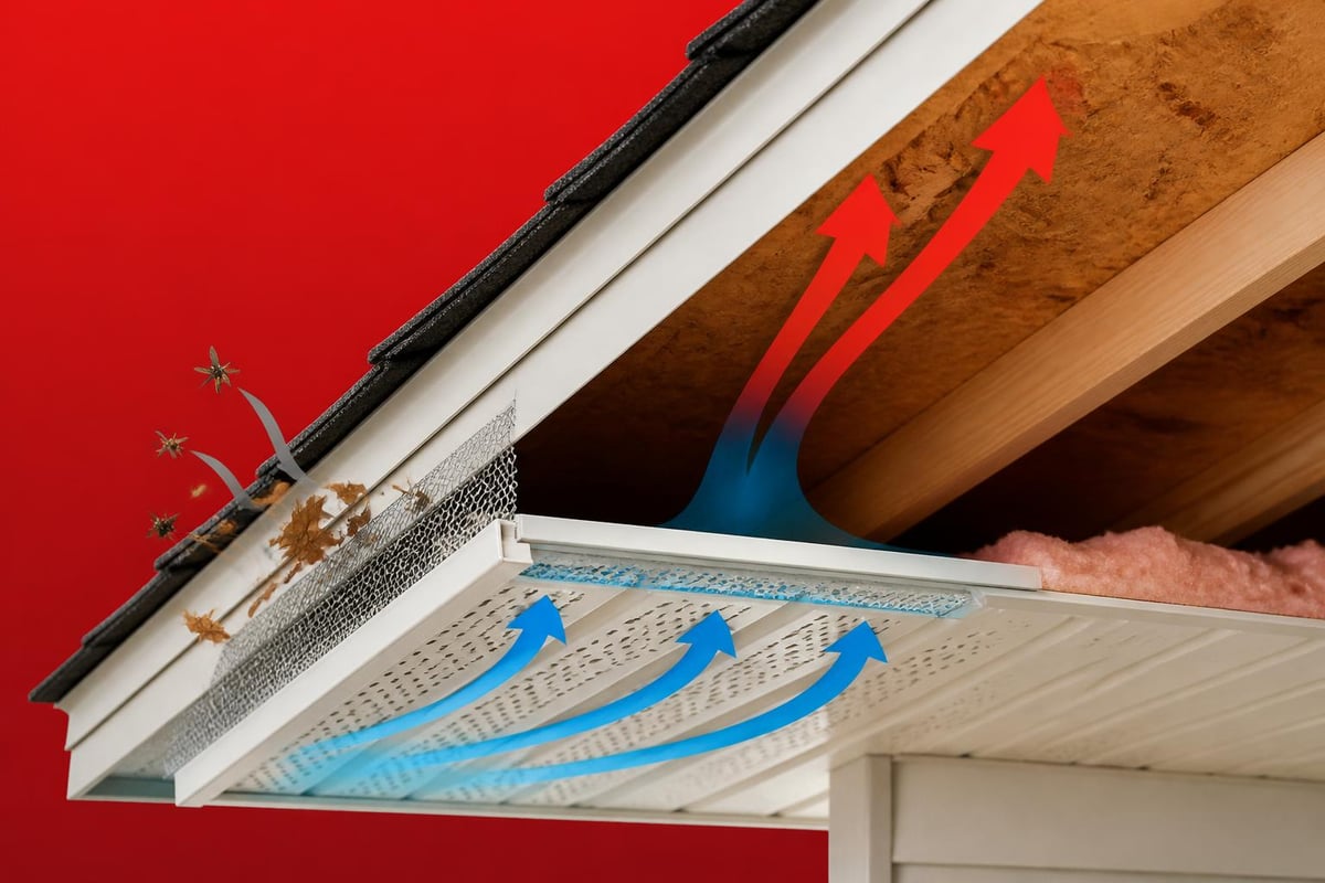 Soffit ventilation system
