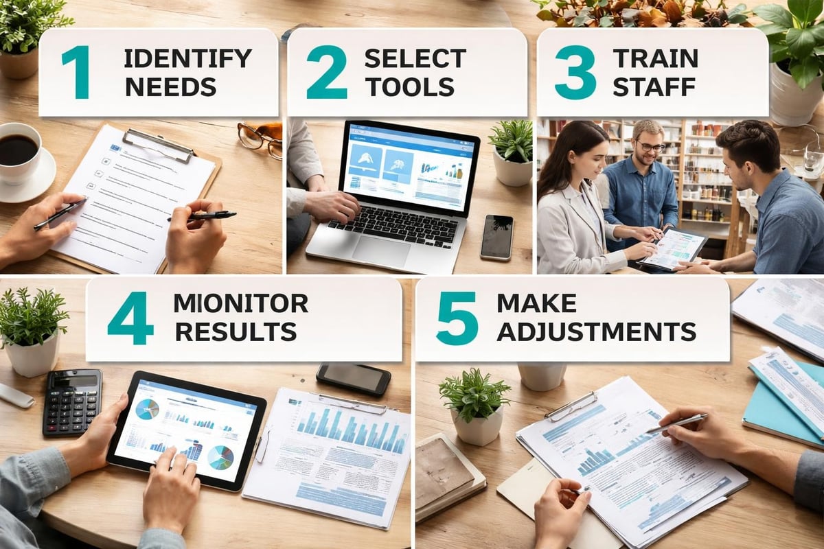 AI retail implementation steps