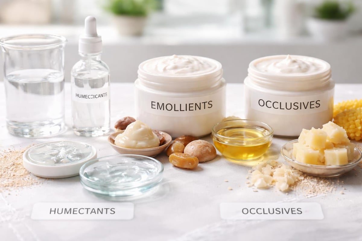 Beauty care cream ingredient categories