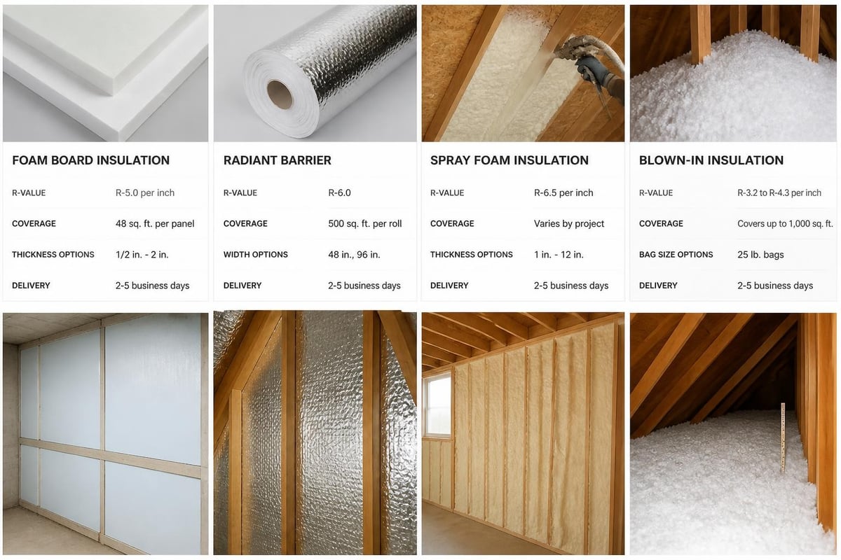 Comparing insulation products online