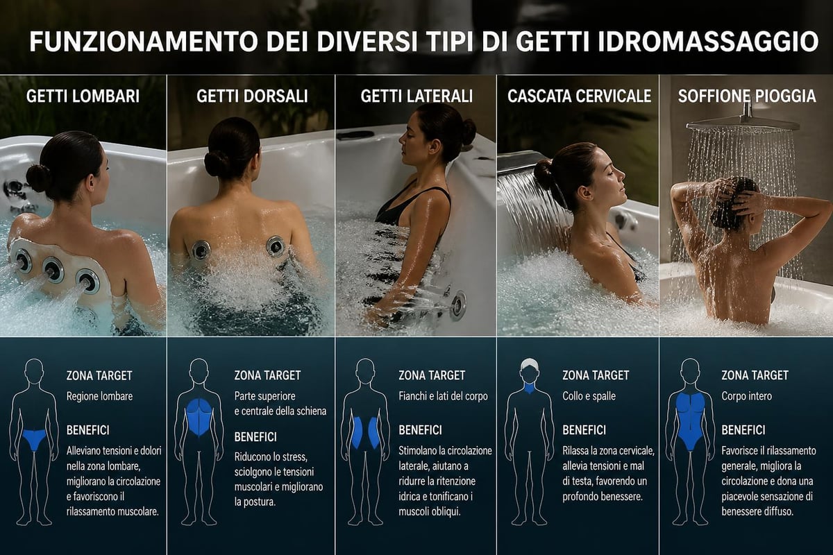 Sistema getti idromassaggio