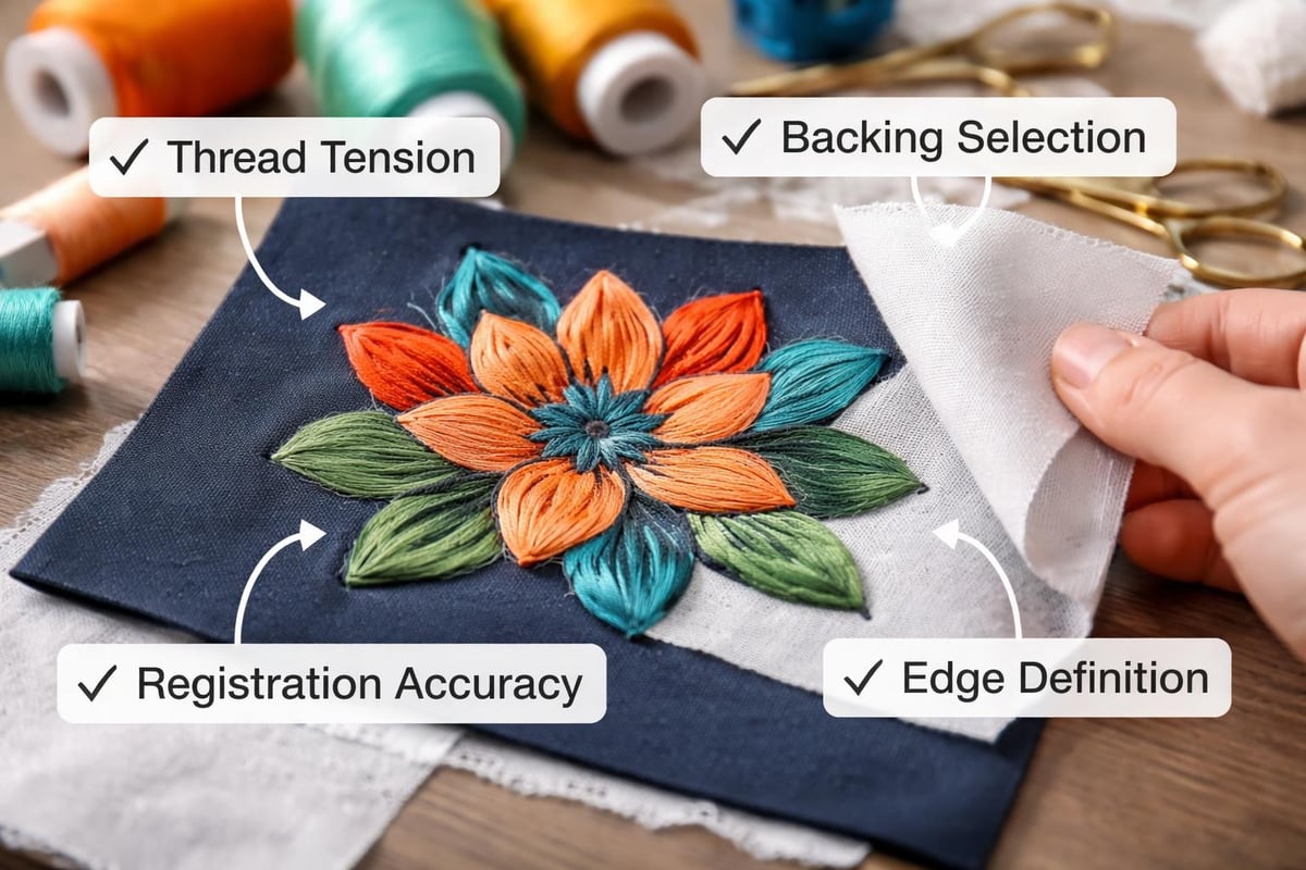 Quality embroidery inspection checklist