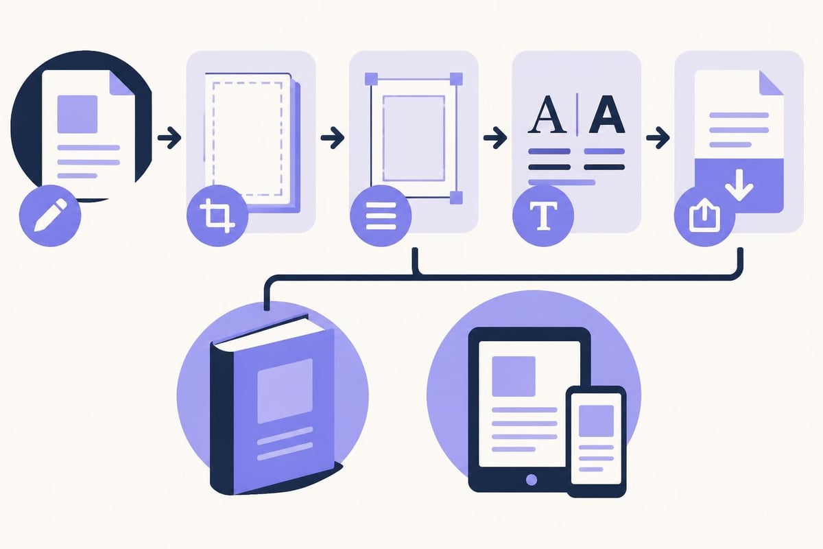 Book layout workflow