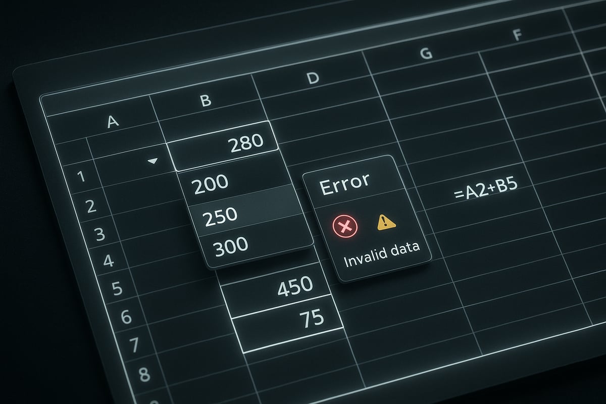 Core Data Validation Techniques in Excel
