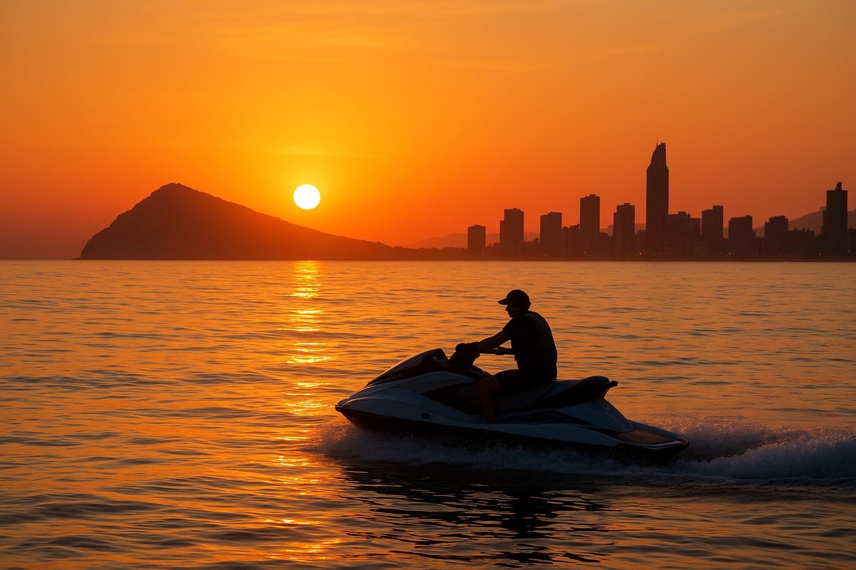 Motos de Agua Benidorm - article f058711f b59d 458a 987 fotografia realista de una persona conduciendo una 0 bdi4va Por qué elegir una moto de agua al amanecer en Benidorm