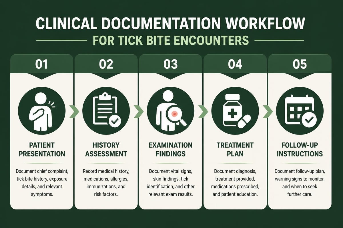 Tick bite documentation checklist