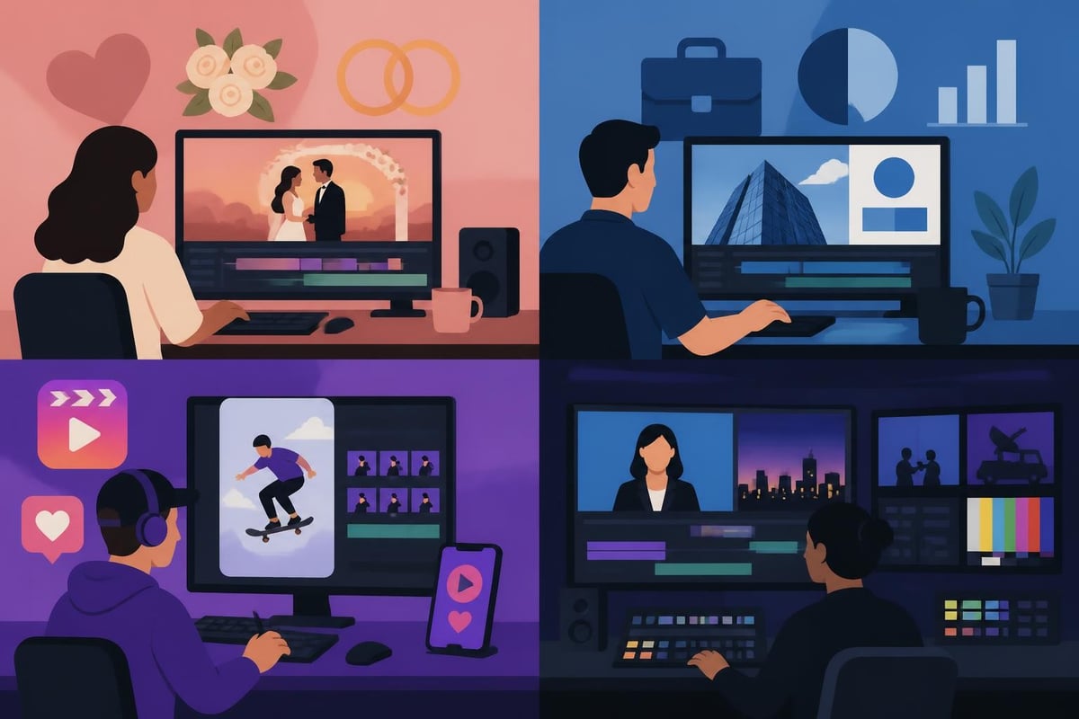 Editing studio service categories