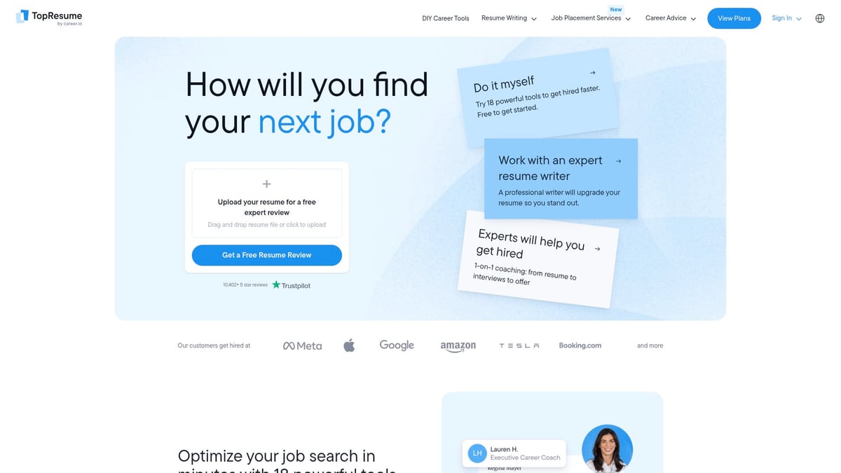 9 Essential Professional Résumé Writers to Boost Your Career 2025 - TopResume