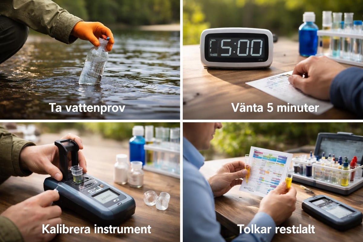 Korrekt pH-testprocess