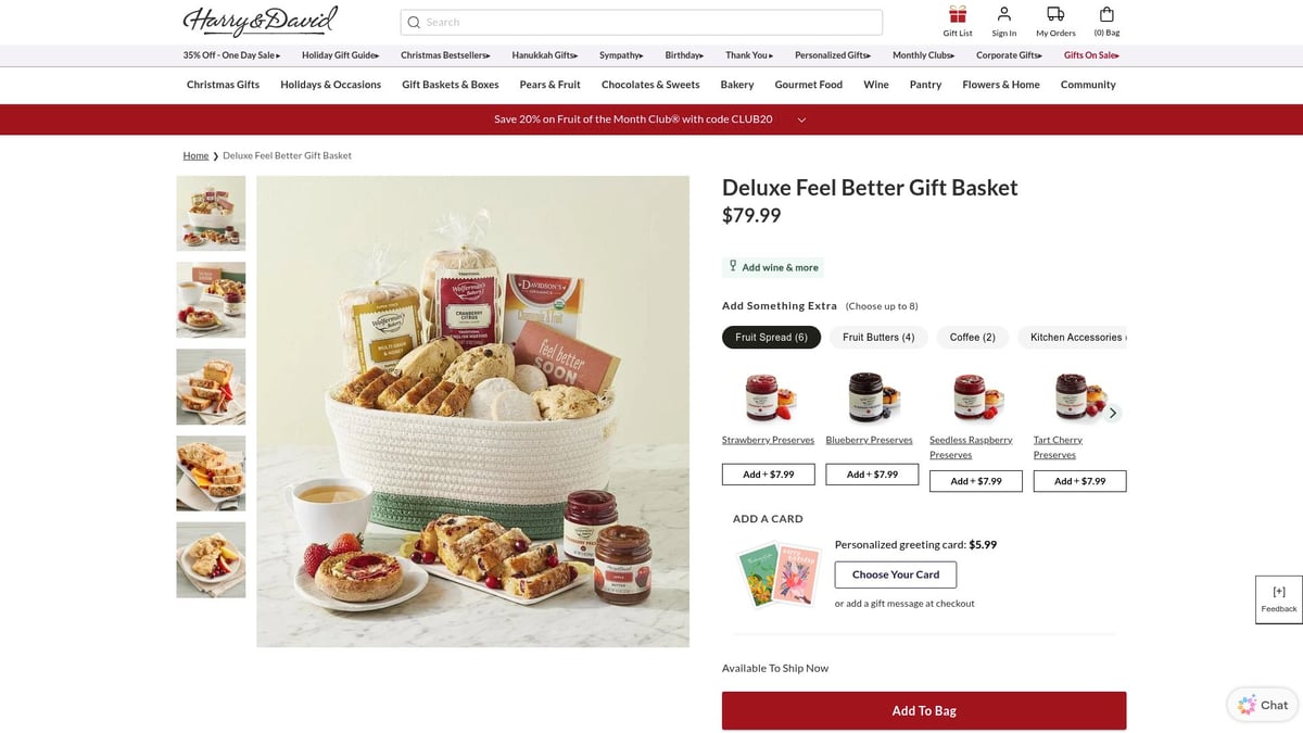 9 Thoughtful Get Well Soon Gifts to Brighten Their Day in 2026 - Deluxe Feel Better Gift Basket by Wolferman’s