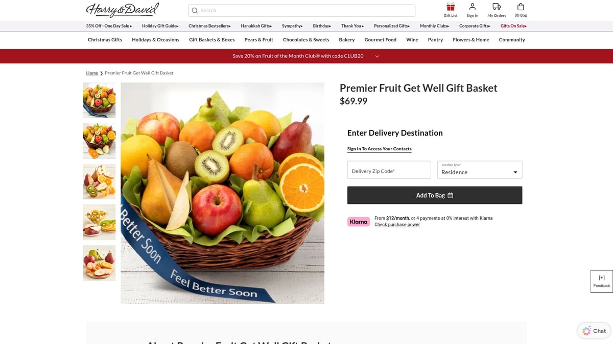 9 Thoughtful Get Well Soon Gifts to Brighten Their Day in 2026 - Premier Fruit Get Well Gift Basket by 1-800-Baskets