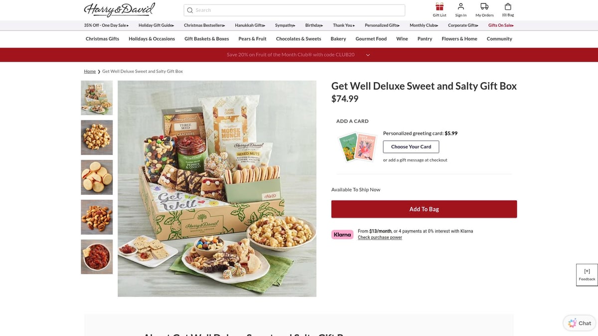 9 Thoughtful Get Well Soon Gifts to Brighten Their Day in 2026 - Get Well Deluxe Sweet and Salty Gift Box