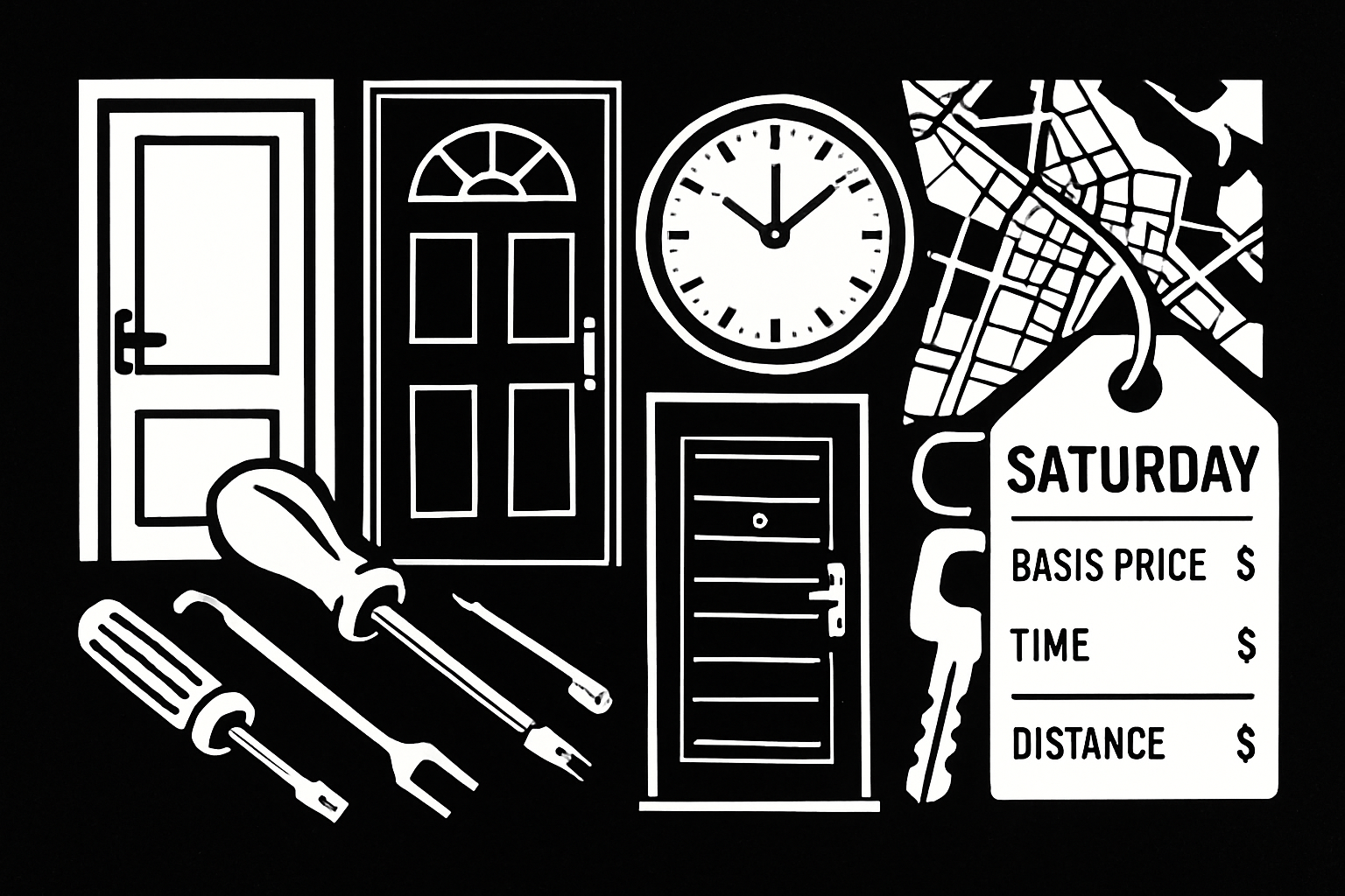 Faktoren, die die Schlüsseldienst-Kosten am Samstag beeinflussen