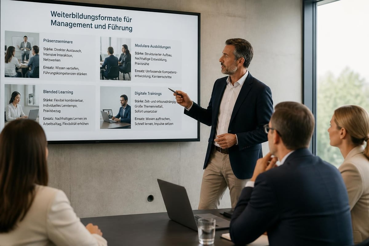 Weiterbildungsformate Vergleich