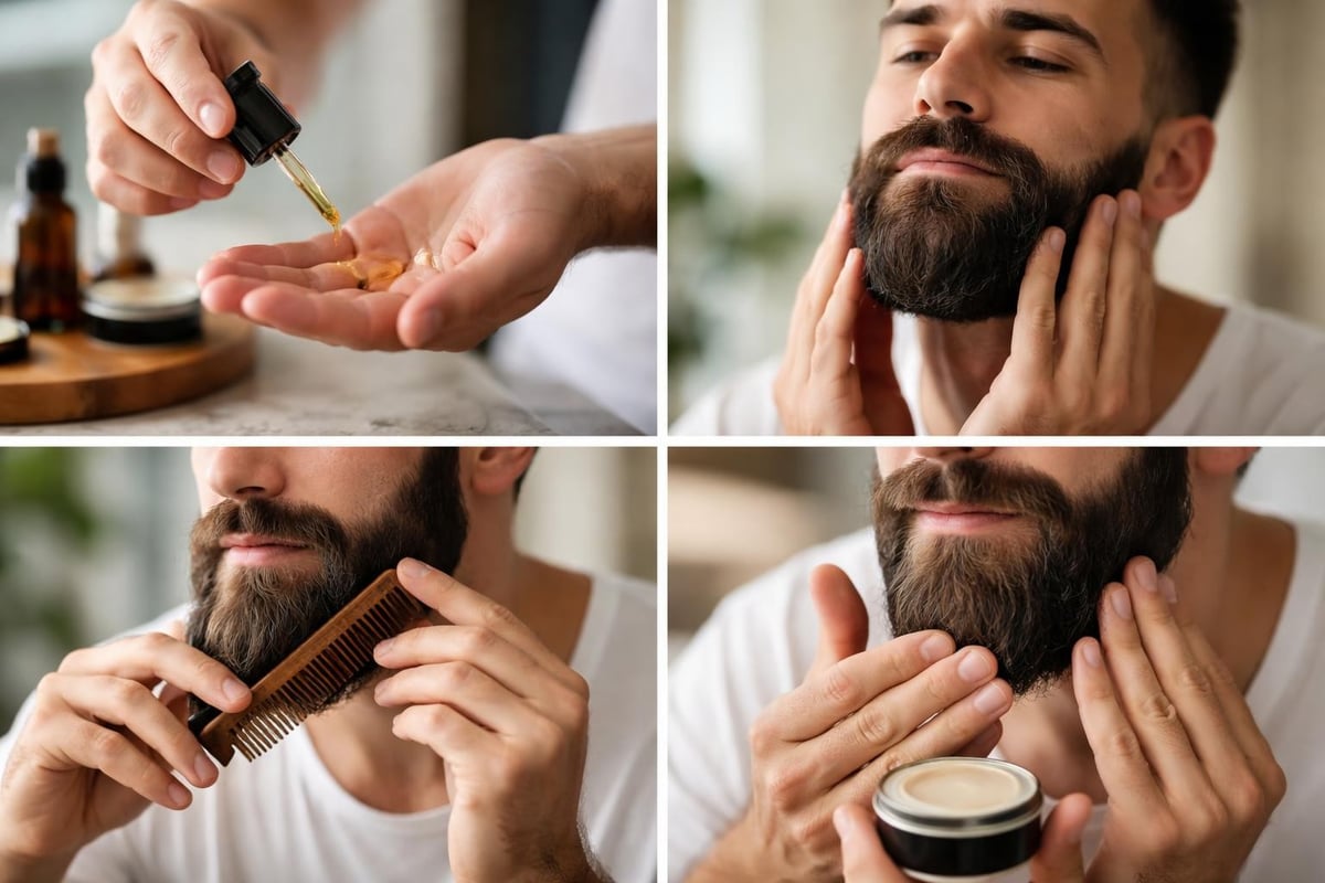 Beard fragrance application technique