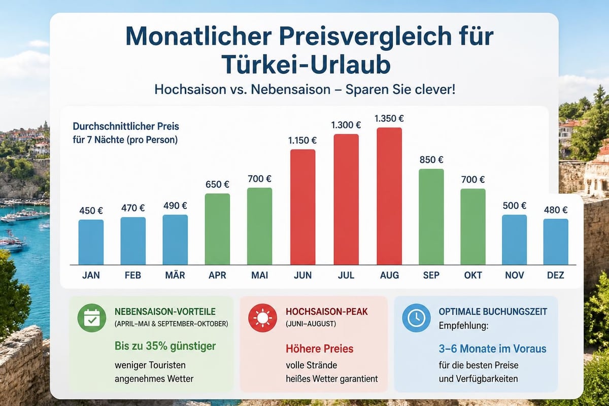 Saisonale Preisunterschiede Türkei