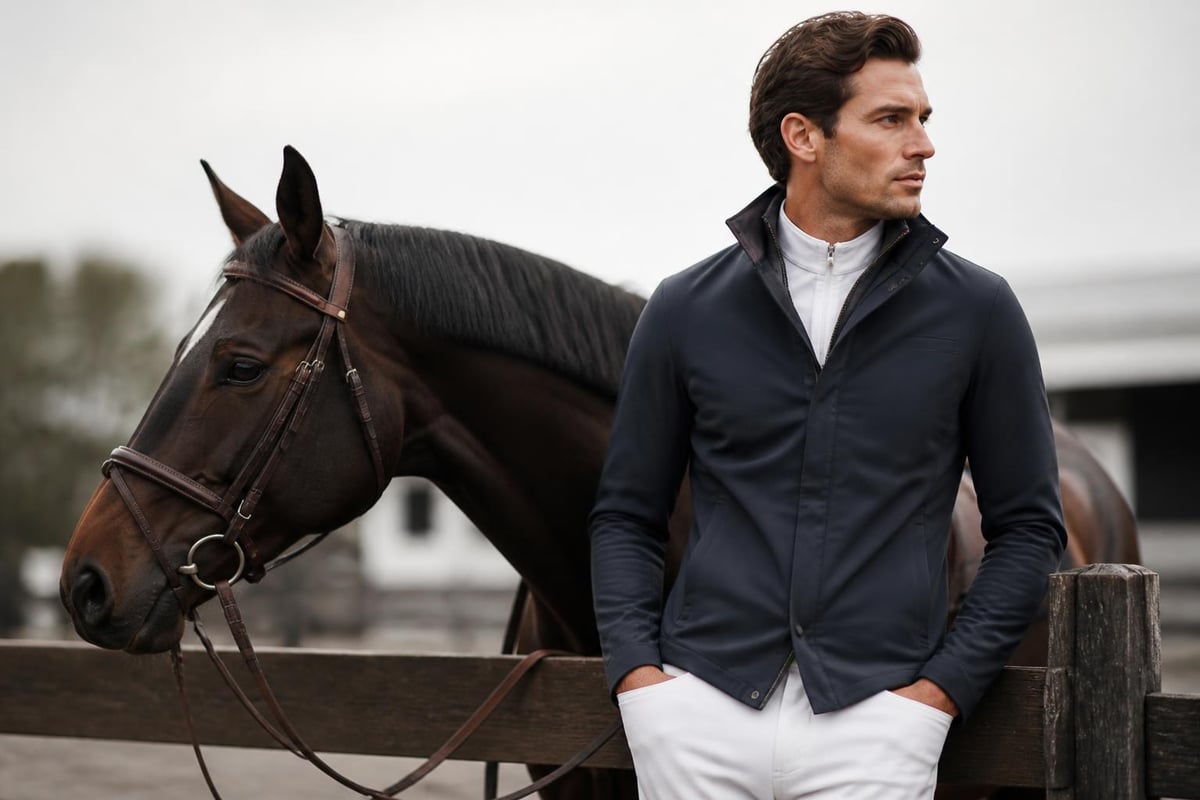 Long riding coat style elements