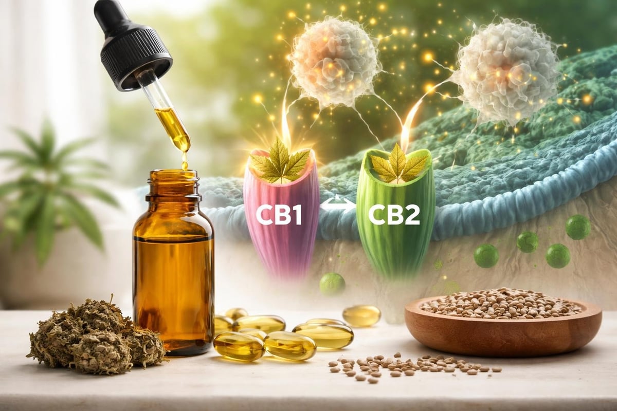 CBD endocannabinoid system interaction