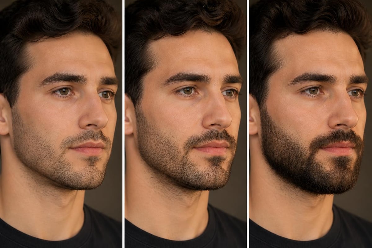 Beard growth cycle phases