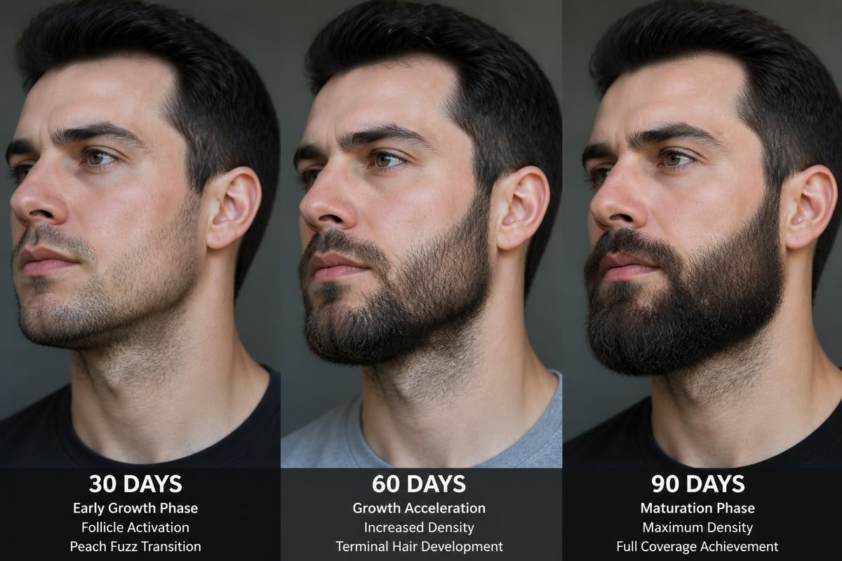 Beard transformation timeline